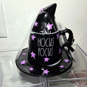 Hocus Pocus RAE DUNN Mug, Saucer w/Topper lid • New •